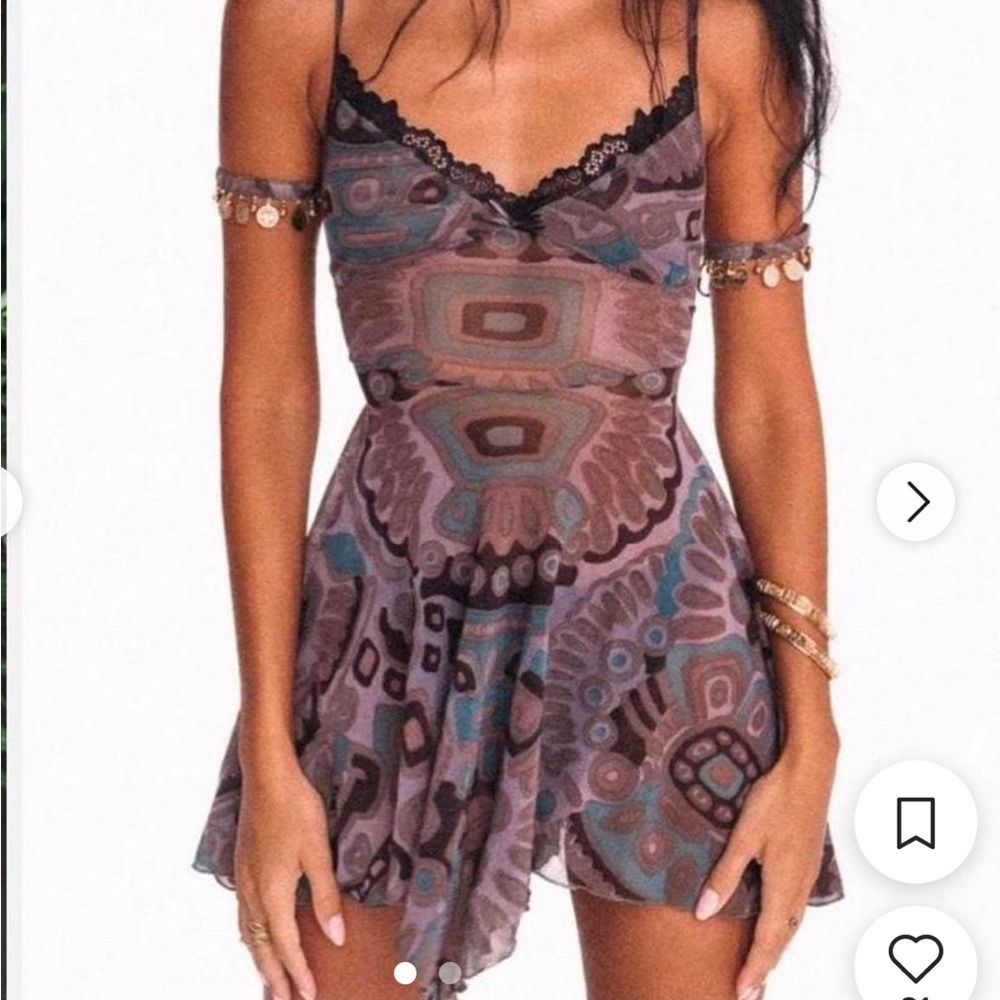 NWOT Dream pixie dress - tribal mesh - Picture 2 of 6